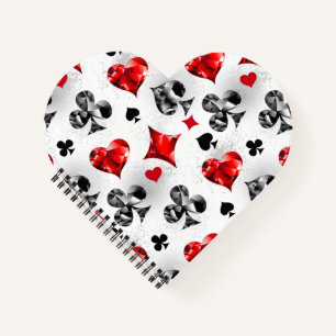 Poker Player Gambler Kartenspielen Anzug Las Vegas Notizblock