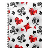 Poker Player Gambler Kartenspielen Anzug Las Vegas Notizblock (Vorderseite)