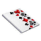 Poker Player Gambler Kartenspielen Anzug Las Vegas Notizblock (Rechte Seite)