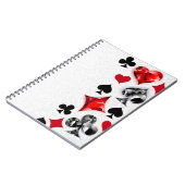 Poker Player Gambler Kartenspielen Anzug Las Vegas Notizblock (Linke Seite)