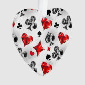 Poker Player Gambler Kartenspielen Anzug Las Vegas Ornament (Vorderseite)
