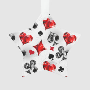 Poker Player Gambler Kartenspielen Anzug Las Vegas Ornament