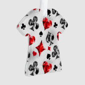 Poker Player Gambler Kartenspielen Anzug Las Vegas Ornament (Vorderseite)