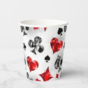 Poker Player Gambler Kartenspielen Anzug Las Vegas Pappbecher