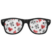 Poker Player Gambler Kartenspielen Anzug Las Vegas Partybrille (Vorderseite)