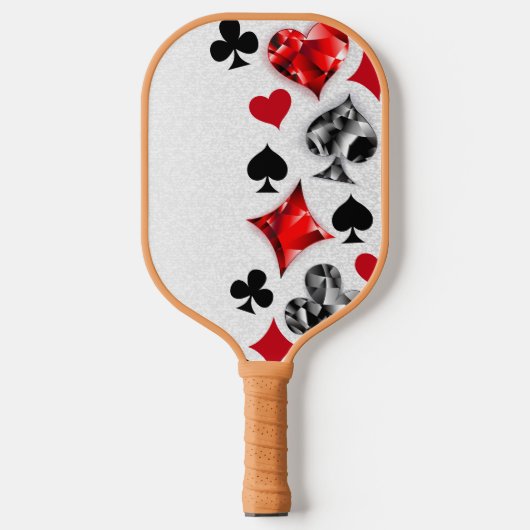 Poker Player Gambler Kartenspielen Anzug Las Vegas Pickleball Schläger (Vorderseite)