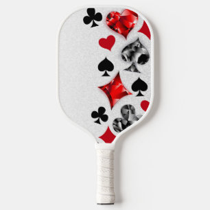 Poker Player Gambler Kartenspielen Anzug Las Vegas Pickleball Schläger