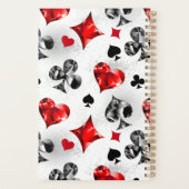 Poker Player Gambler Kartenspielen Anzug Las Vegas Planer (Rückseite)