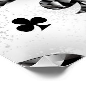 Poker Player Gambler Kartenspielen Anzug Las Vegas Poster (Ecke)