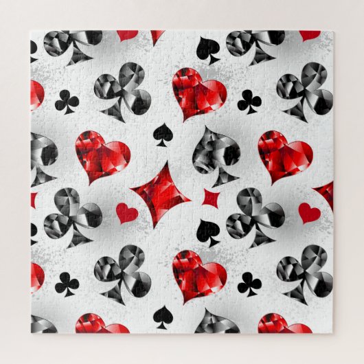 Poker Player Gambler Kartenspielen Anzug Las Vegas Puzzle (Vertikal)