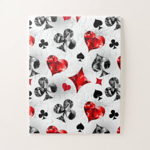 Poker Player Gambler Kartenspielen Anzug Las Vegas Puzzle