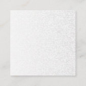 Poker Player Gambler Kartenspielen Anzug Las Vegas Quadratische Visitenkarte (Rückseite)