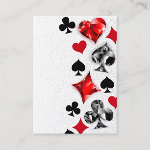 Poker Player Gambler Kartenspielen Anzug Las Vegas Rabattkarte