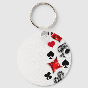 Poker Player Gambler Kartenspielen Anzug Las Vegas Schlüsselanhänger