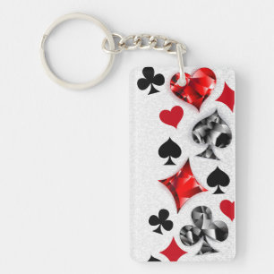 Poker Player Gambler Kartenspielen Anzug Las Vegas Schlüsselanhänger