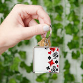 Poker Player Gambler Kartenspielen Anzug Las Vegas Schlüsselanhänger (Hand)