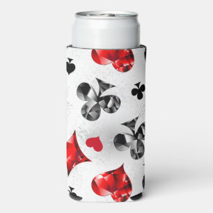 Poker Player Gambler Kartenspielen Anzug Las Vegas Selters Dosenkühler