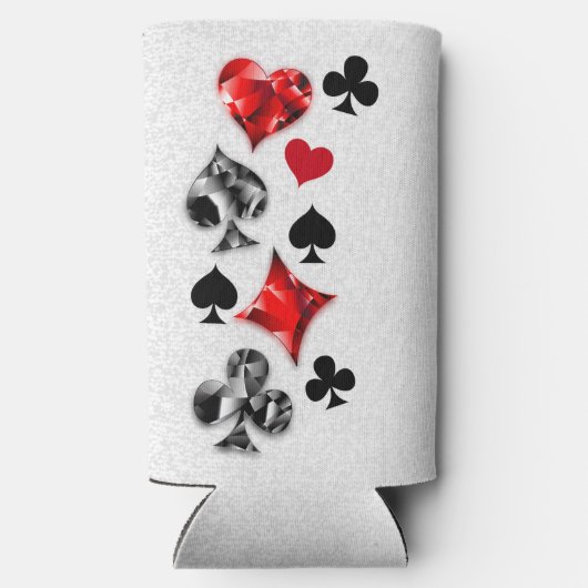 Poker Player Gambler Kartenspielen Anzug Las Vegas Selters Dosenkühler (Rückseite)