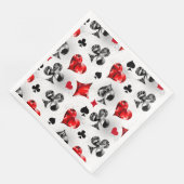 Poker Player Gambler Kartenspielen Anzug Las Vegas Serviette (Ecke)