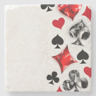 Poker Player Gambler Kartenspielen Anzug Las Vegas Steinuntersetzer