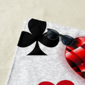 Poker Player Gambler Kartenspielen Anzug Las Vegas Strandtuch (Beispiel)