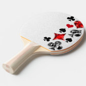 Poker Player Gambler Kartenspielen Anzug Las Vegas Tischtennis Schläger (Vorderseite)