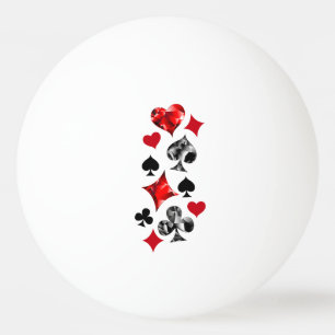 Poker Player Gambler Kartenspielen Anzug Las Vegas Tischtennisball