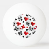 Poker Player Gambler Kartenspielen Anzug Las Vegas Tischtennisball (Rückseite)