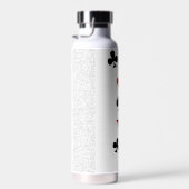 Poker Player Gambler Kartenspielen Anzug Las Vegas Trinkflasche (Rechts)