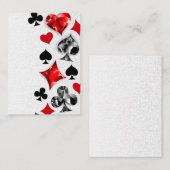 Poker Player Gambler Kartenspielen Anzug Las Vegas Visitenkarte (Vorne/Hinten)