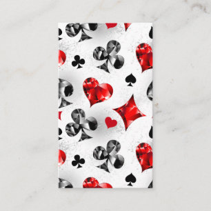 Poker Player Gambler Kartenspielen Anzug Las Vegas Visitenkarte