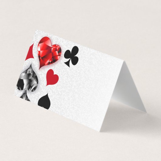 Poker Player Gambler Kartenspielen Anzug Las Vegas Visitenkarten (Rückseite)