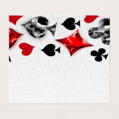 Poker Player Gambler Kartenspielen Anzug Las Vegas Visitenkarten (Außenseite Aufgefaltet)