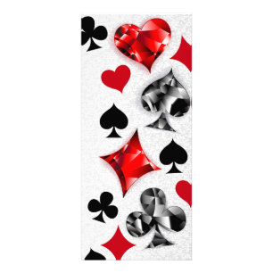 Poker Player Gambler Kartenspielen Anzug Las Vegas Werbekarte