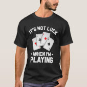 Poker Player Gambler Royal Flush Jackpot Pik Pot B T-Shirt (Vorderseite)
