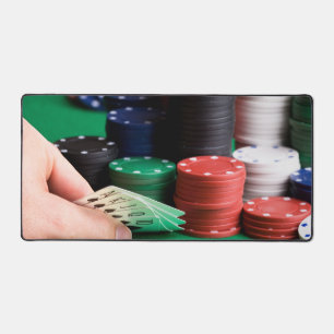 Poker Player Gambling Schreibtischunterlage