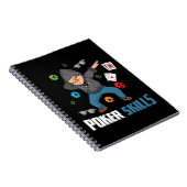 Poker Player gibt Men Texas Holdem Casino Poker Notizblock (Rechte Seite)