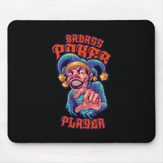 Poker Player Jester Casino Gambling Cards Geschenk Mousepad (Vorne)