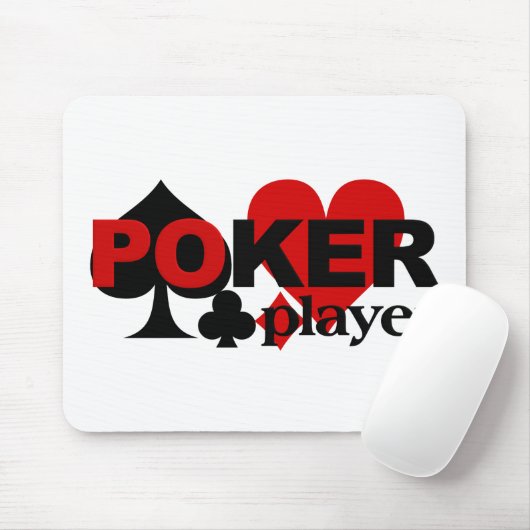 Poker Player-Mousepad Mousepad (Mit Mouse)