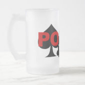 Poker Player-Tasse Mattglas Bierglas (Links)