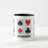 Poker Player-Tasse - wählen Sie Stil & Farbe Tasse (Zentrum)