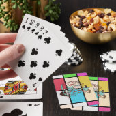 Poker Players Funny Cats Design Spielkarten (In Situ)