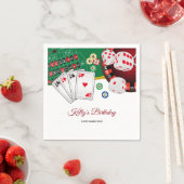 Poker Playing Card, Casino, Cocktail Paper Napkins Serviette (Beispiel)
