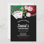 Poker Playing Card, Casino Party einladen Einladung (Vorderseite)