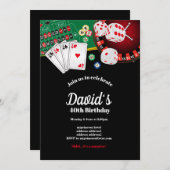 Poker Playing Card, Casino Party einladen Einladung (Vorne/Hinten)