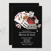 Poker Playing Card, Casino Party einladen Einladung (Vorne/Hinten)