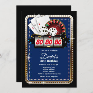 Poker Playing Card, Casino Party einladen Einladung