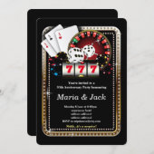 Poker Playing Card, Casino Party einladen Einladung (Vorne/Hinten)