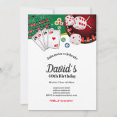 Poker Playing Card, Casino Party einladen Einladung (Vorderseite)
