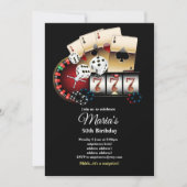 Poker Playing Card, Casino Party einladen Einladung (Vorderseite)